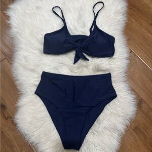 Navy Blue Bikini Set